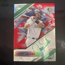 2025 Topps Diamond Icons White PolychromatINK Autographs Larry Walker #WPA-LW card