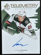 2024-25 SP Authentic Telemetry Autographs Liam Ohgren #T-LO card