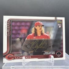 2025 Topps Update Real One Golden Mirror Autographs Rhett Lowder #205 card
