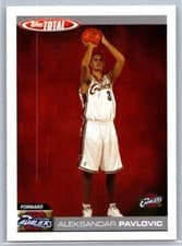 Aleksandar Pavlovic 2004-05 Topps Total Base Set card