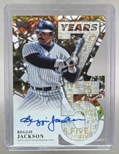 2026 Topps 75 Years of Topps Die-Cut Autographs Reggie Jackson #75YA-RJA card