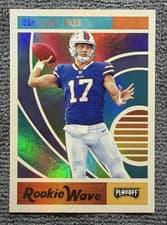 Josh Allen 2018 Panini Playoff Rookie Wave card