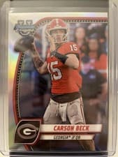 Carson Beck 2024 Bowman University Chrome Image Variations Set card