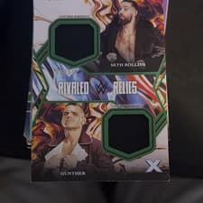 2025 Topps Exalted WWE Wrestling Rivaled Relics Seth Rollins/Gunther #RR-RG card