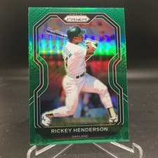Rickey Henderson 2021 Panini Prizm card