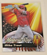 2025 Bowman Chrome Meteoric Rise Mike Trout #MR-2 card