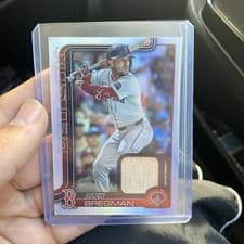2025 Topps Real One Relics Alex Bregman #583 card