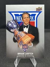 2025-26 Upper Deck New York Rangers Centennial Award Winners Brian Leetch #151 card