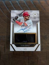 2025 Topps Definitive Collection Helmet Collection Autograph Nolan Arenado #DHCA-NA card