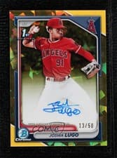2024 Bowman Chrome Sapphire Edition Chrome Sapphire Prospect Autographs Joswa Lugo #CSPA-JL card