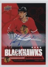 2025-26 Upper Deck Chicago Blackhawks Centennial Red Hot Autos Curt Fraser #52 card
