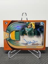 2025 Bowman Chrome Auto Relics Jacob Wilson #BCAR-JWI card