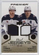 2024-25 Upper Deck Premier Premier Dual Jersey Kyle Connor/Mark Scheifele #PD-CS card