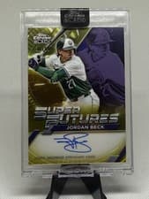 2025 Topps Chrome Black Super Futures Autographs Jordan Beck #FSA-JB card