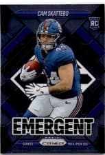 2025 Panini Prizm Emergent Cam Skattebo #1 card