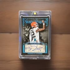 2025 Panini National Treasures Genre Graphs Shedeur Sanders #1 card