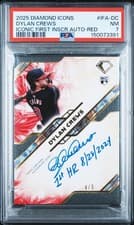 2025 Topps Diamond Icons Iconic Firsts Inscription Autographs Dylan Crews #IFA-DC card