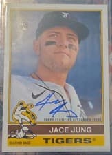 2025 Topps Heritage Real One Autographs Jace Jung #ROA-JJ card
