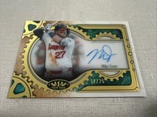 2026 Topps Tier One Machined Signatures Mike Trout #MSA-MT card
