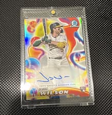 Jacob Wilson 2025 Bowman Chrome Melt Mashers Autographs card