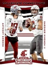 Anthony Gordon/Gardner Minshew II 2020 Panini Contenders Draft Picks Collegiate Connections card