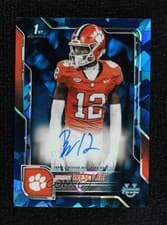 Bryant Wesco Jr. 2025 Bowman University Chrome Sapphire Chrome Prospect Autographs card