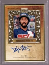 2025 Topps Gilded Collection Gold Framed Hall of Fame Autographs Harold Baines #HAFA-HB card
