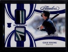 2025 Panini Flawless Dual Patches Cole Young #11 card