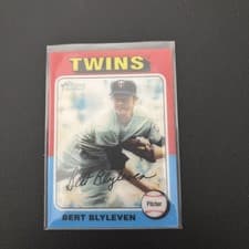 2024 Topps Heritage 1975 Topps In 3D Bert Blyleven #753D-14 card