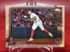 2025 Topps Chrome Logofractor Edition Base Set Zach Neto #211 card