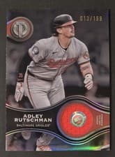 2025 Topps Tribute Stamp Of Approval Adley Rutschman #SOA-ARU card