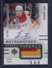 2024-25 Upper Deck Ultimate Collection Pro Threads Connor Zary #PT-CZ card