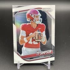 2025 Panini Prizm Black Base Set Ty Simpson #152 card