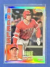 Shohei Ohtani 2019 Topps Chrome 1984 Baseball card