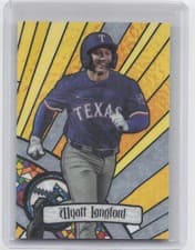 Wyatt Langford 2023 Bowman Draft Glass card