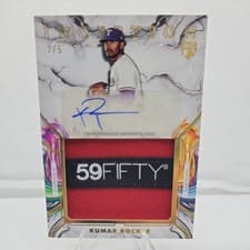 2025 Topps Inception Inception Autograph Jumbo Relic Hat Kumar Rocker #IAJH-KR card