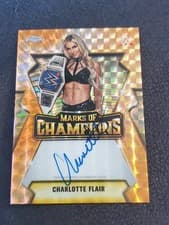 2026 Topps Chrome WWE Marks of Champions Autographs Charlotte Flair #MOC-CF card