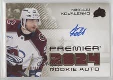 2024-25 Upper Deck Premier Premier Rookie Auto Jersey Nikolai Kovalenko #PRA-NK card