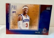 2025-26 Topps Signature Class Algorithm Allen Iverson #AL-7 card
