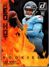 2025 Donruss Red Hot Rookies Cam Ward #RHR-CMW card