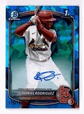 2025 Bowman Chrome Sapphire Edition Prospect Autographs Rainiel Rodriguez #CPSA-RR card