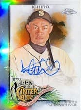 Ichiro 2021 Topps Allen & Ginter Chrome Autographs card
