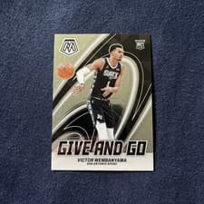 Victor Wembanyama 2023 Panini Mosaic Give and Go card