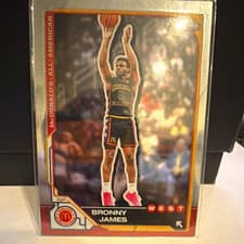 2025 Topps Chrome McDonald's All American Base Set Bronny James #77 card