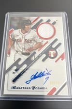 2025 Topps Pristine Pristine Pieces Autograph Relics Masataka Yoshida #PPAR-MY card