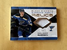 2025-26 Upper Deck Black Diamond Diamond Debut Relics Dalibor Dvorsky #DD-DD card