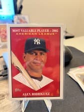 2025 Topps Update Most Valuable Alex Rodriguez #MV-22 card
