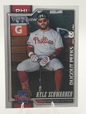2026 Topps Dugout Peeks Kyle Schwarber #250 card