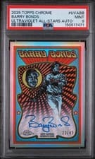 2025 Topps Chrome Ultra Violet All-Stars Autographs Barry Bonds #UVA-BB card