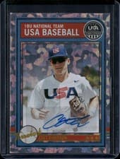 2025 Panini Stars & Stripes USA Baseball Throwback Signatures Colt Emerson #AS-CE card